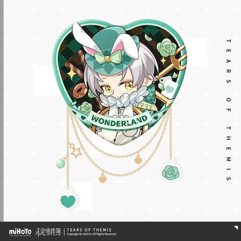 [Pre-order] Tears of Themis - Wonderland Encounters Series Chibi Heart-shaped Chain Badge miHoYo - Image 4