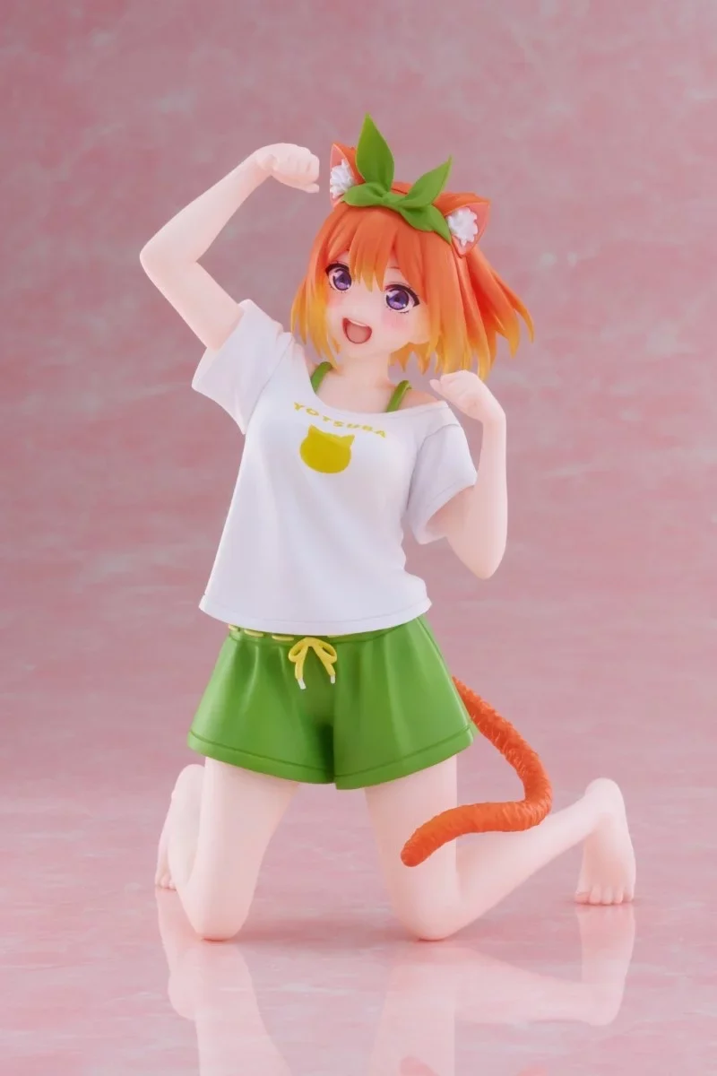 [Pre-order] The Quintessential Quintuplets - Yotsuba Nakano (Newley Written Cat Roomwear Ver.) Prize Figure Taito - Image 5