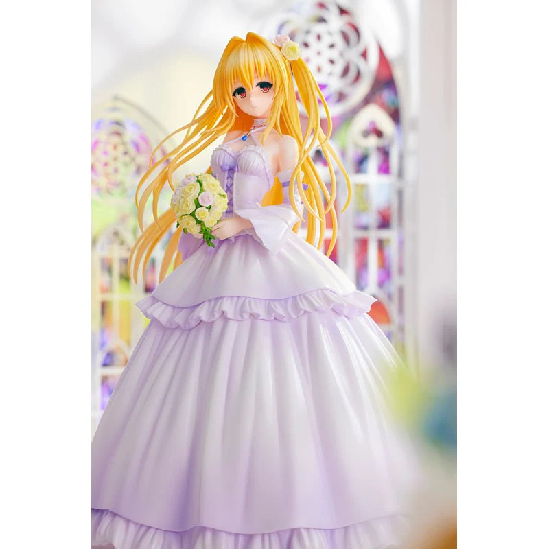 [Pre-order] To LOVE-Ru Darkness - Golden Darkness (Wedding Dress Ver.) 1/7 Scale Figure Kadokawa - Image 3