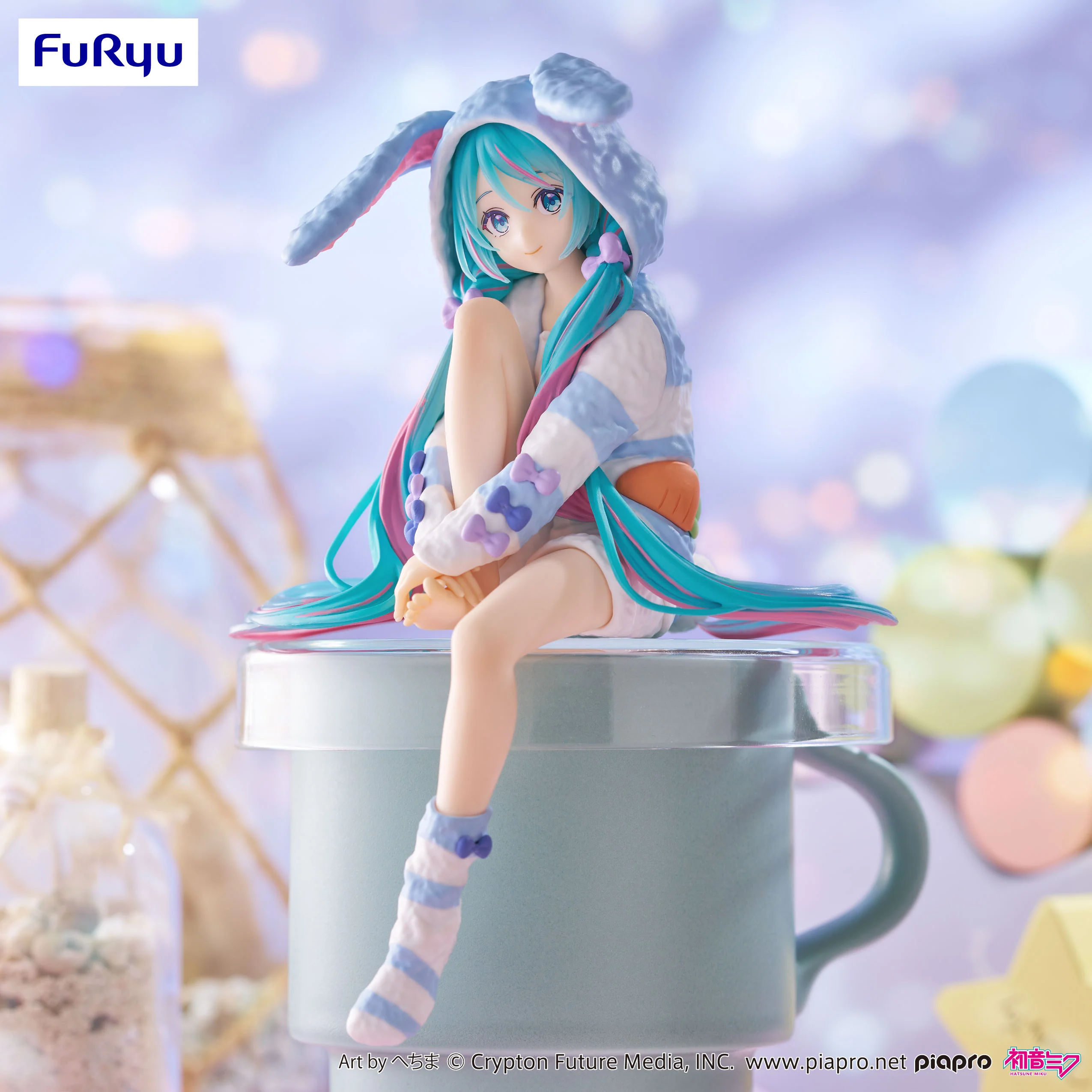 [Pre-order] Hatsune Miku - Hatsune Miku (Rabbit Ear Hood Pajama Blue Color Ver.) Prize Figure Furyu - Image 2