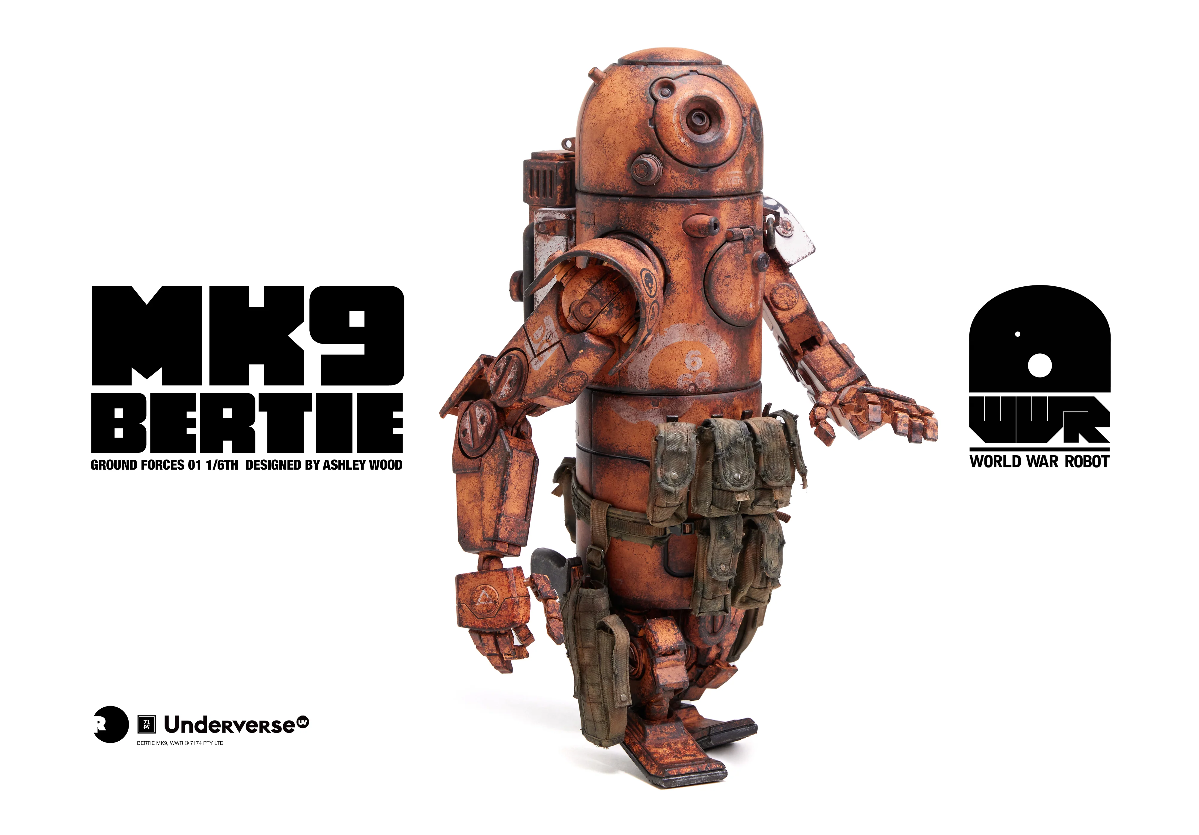 [Pre-order] World War Robot - DESERT ALPHA BERTIE MK9 Action Figure Underverse - Image 2
