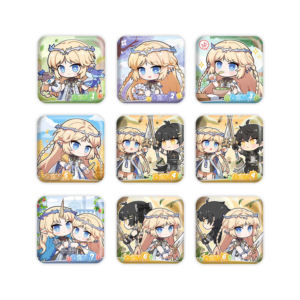 Wuthering Waves - Cartethyia Themed Chibi Ver. Tin Badge KURO GAMES - Image 11