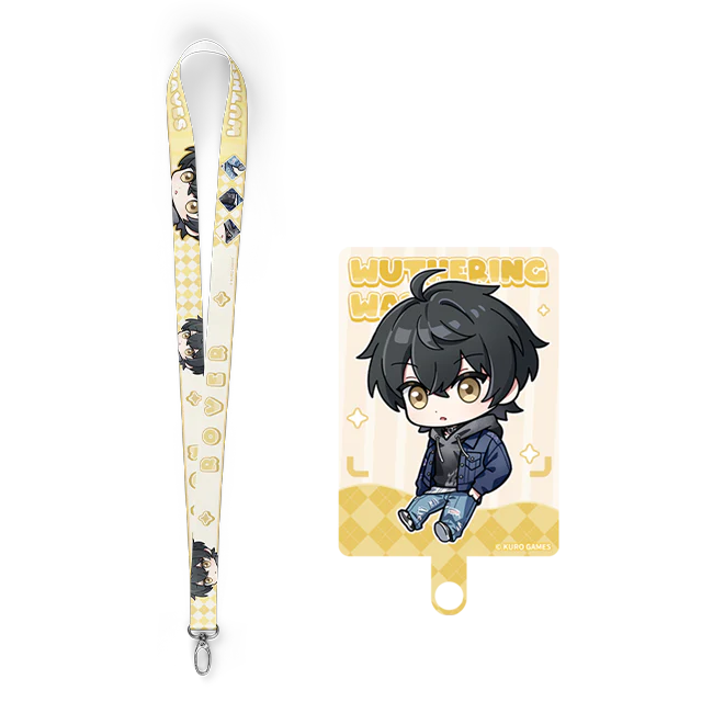 [Pre-order] Wuthering Waves - Focused Freeze Series Chibi Character Phone Lanyard Patch Set Karasumaya - Image 3