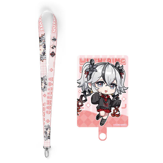 [Pre-order] Wuthering Waves - Focused Freeze Series Chibi Character Phone Lanyard Patch Set Karasumaya - Image 5