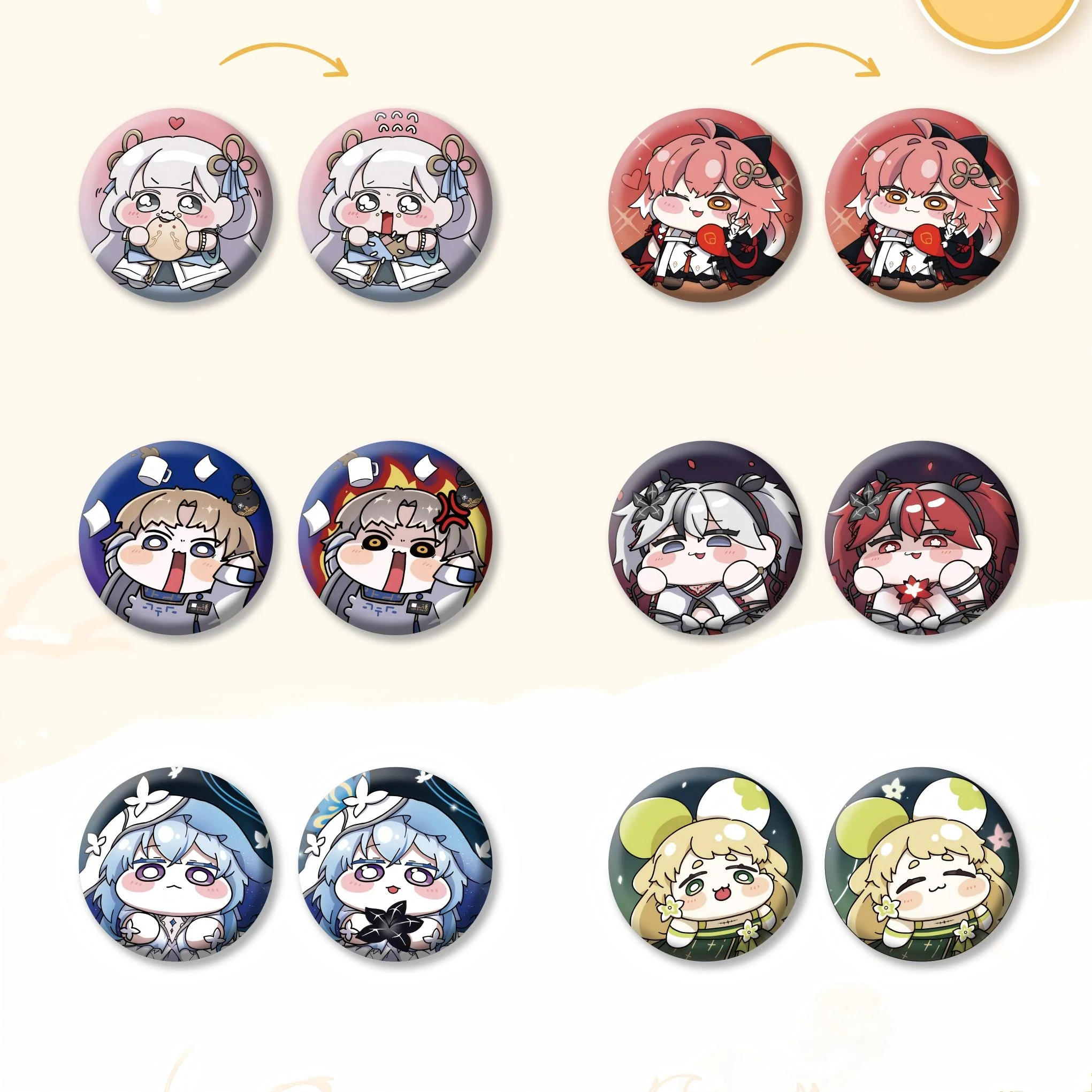 [Pre-order] Wuthering Waves - Resonator Theme Chibi Lenticular Badge KURO GAMES - Image 2
