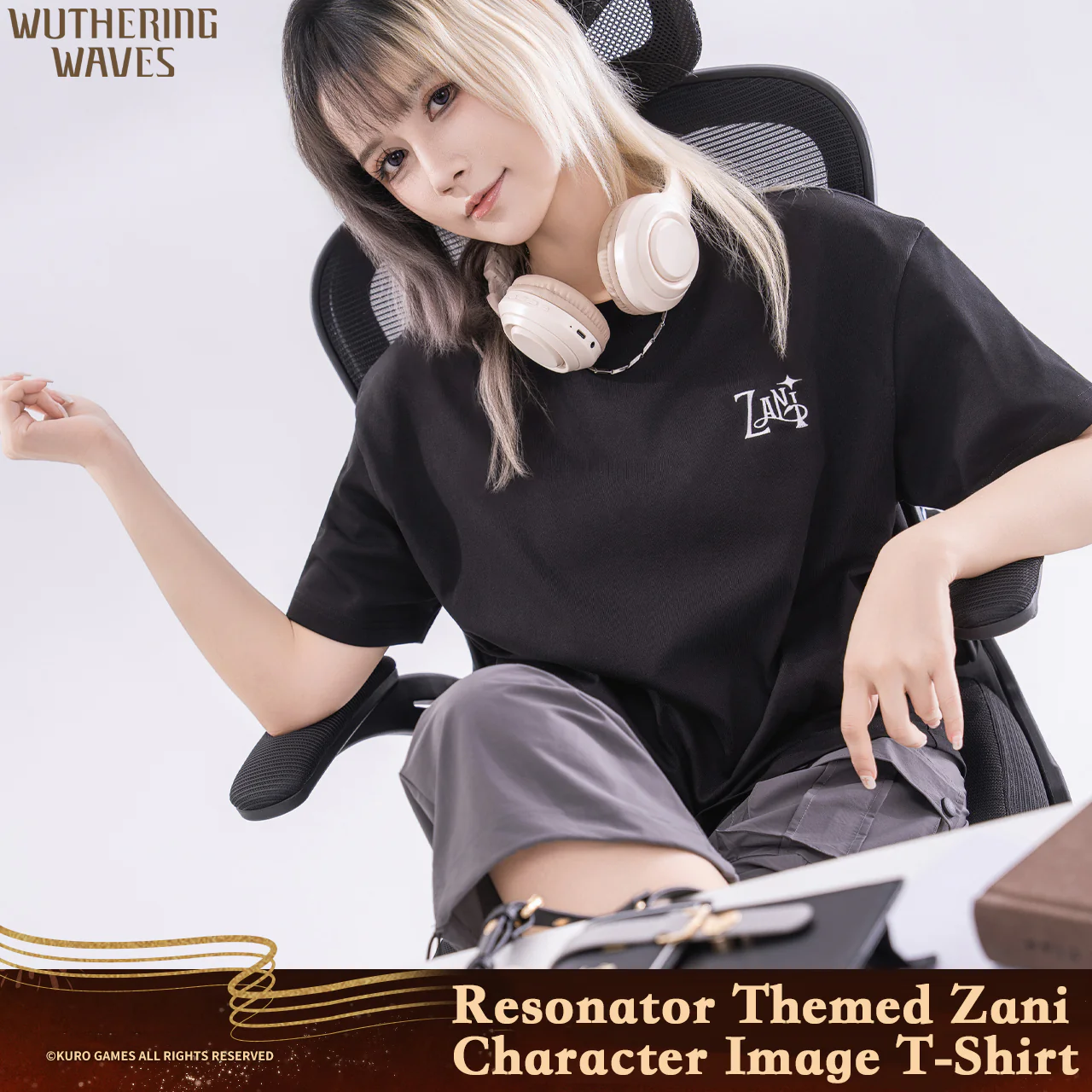 Wuthering Waves - Resonator Themed Zani Character Image T-Shirt KURO GAMES - Image 2