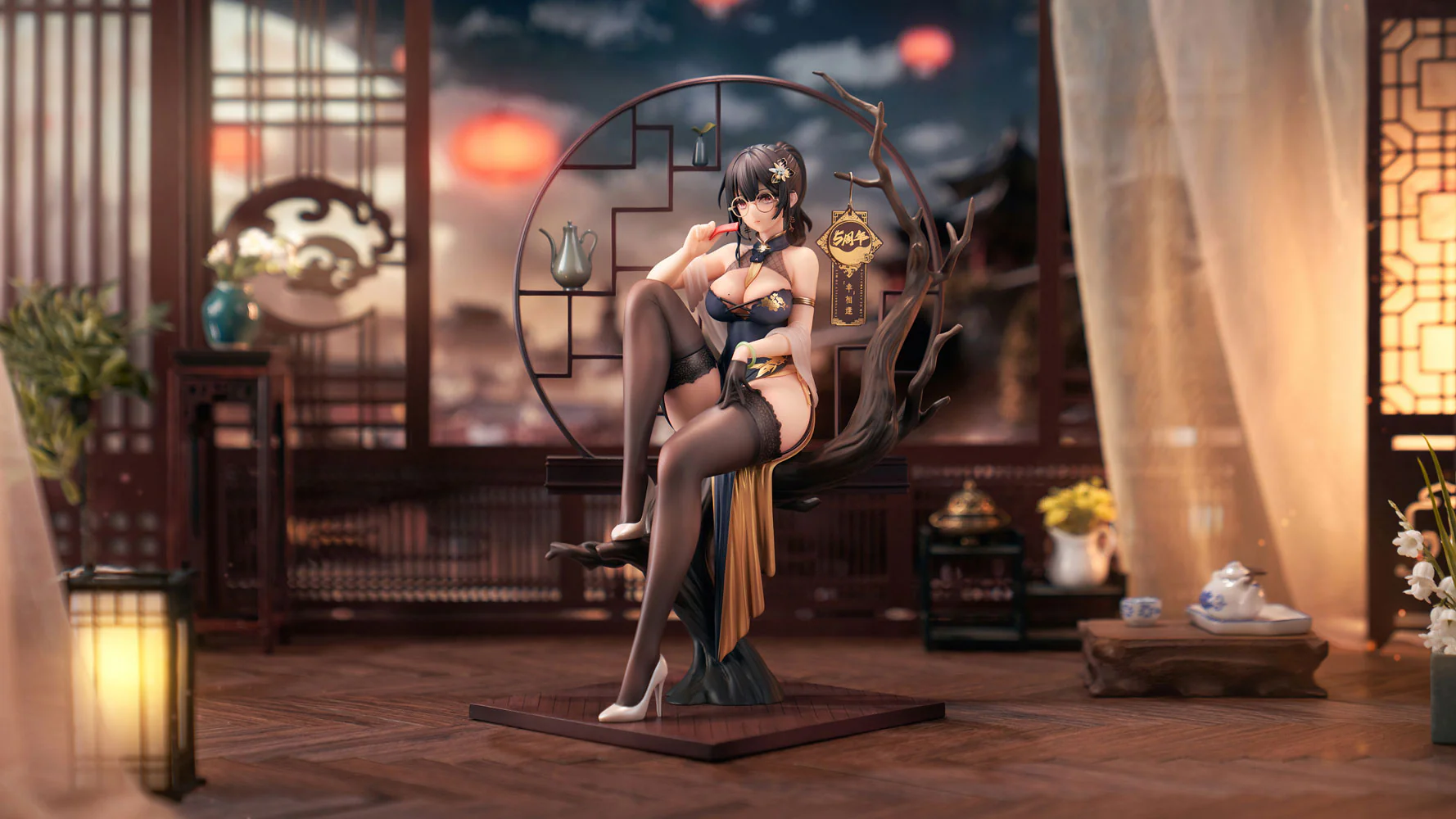 [Pre-order] XIAMI'S TOY SHOW - Xiami (Black & White Chinese Dress Ver.) 1/7 Scale Painted Figure Apex - Image 2